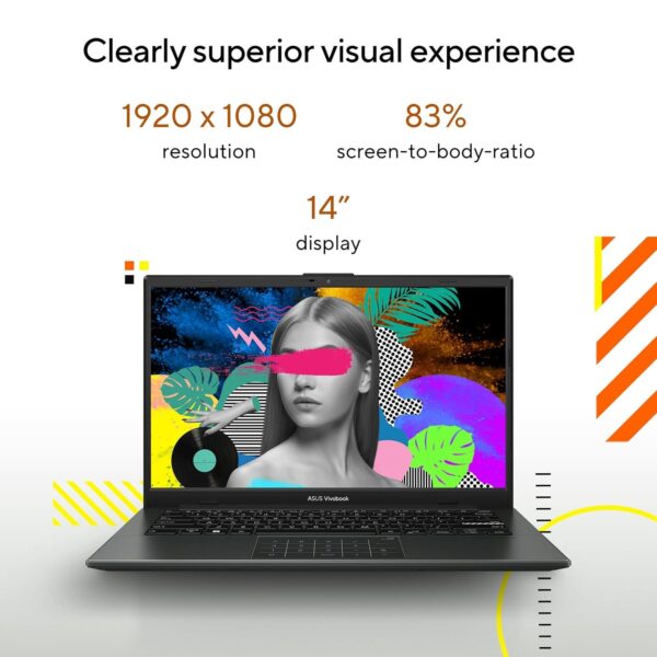 ASUS Vivobook Go 14, AMD Ryzen 5 7520U,Thin & Light Laptop (16GB RAM/512GB SSD/FHD/14/60Hz/42WHrs/Win11/M365 Basic (1Year)*/Office Home 2024/Mixed Black/Backlit KB/1.38 kg) E1404FA-NK5542WS