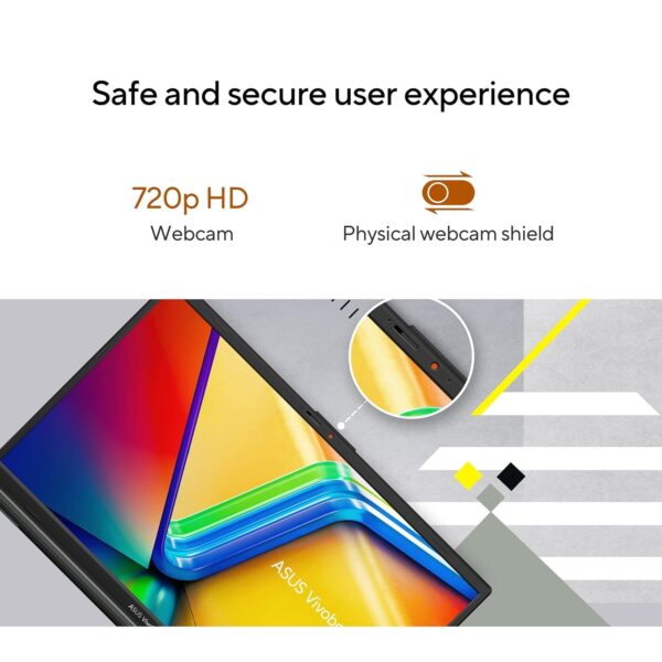 ASUS Vivobook Go 14, AMD Ryzen 5 7520U,Thin & Light Laptop (16GB RAM/512GB SSD/FHD/14/60Hz/42WHrs/Win11/M365 Basic (1Year)*/Office Home 2024/Mixed Black/Backlit KB/1.38 kg) E1404FA-NK5542WS